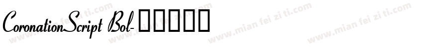 CoronationScript Bol字体转换